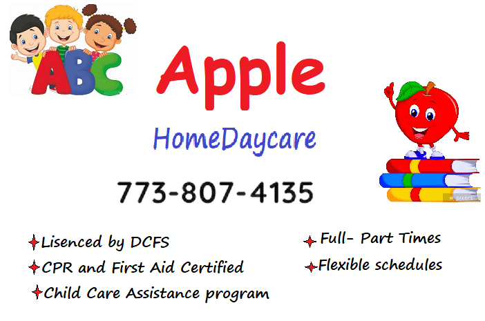 Abc Apple Home Daycare Logo