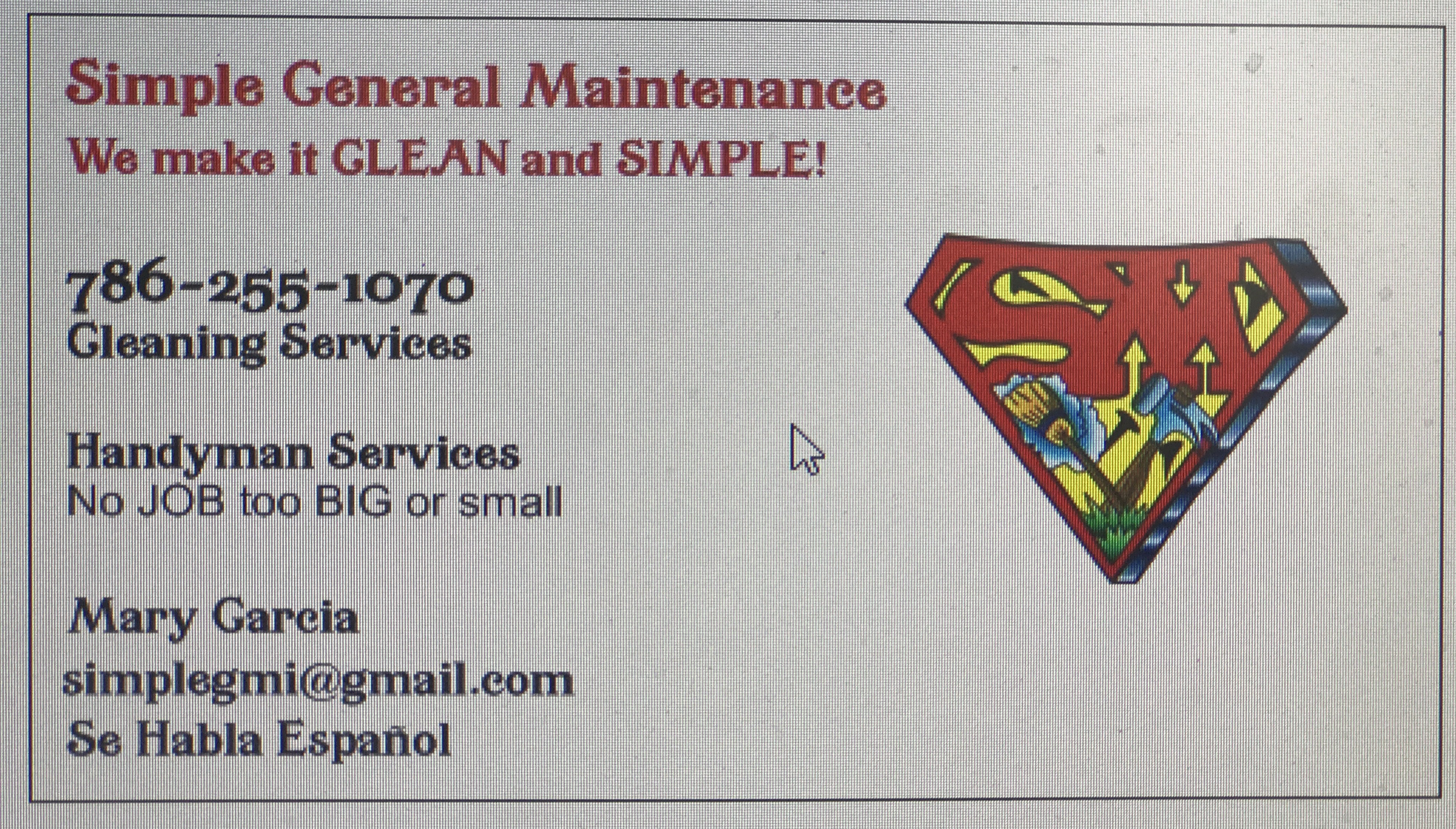 Simple General Maintenance Inc's Photo