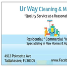 Ur Way Cleaning & Maid Service