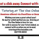 Tutoring at The Vine Online