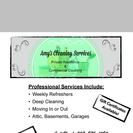 Amy's Cleaning Services