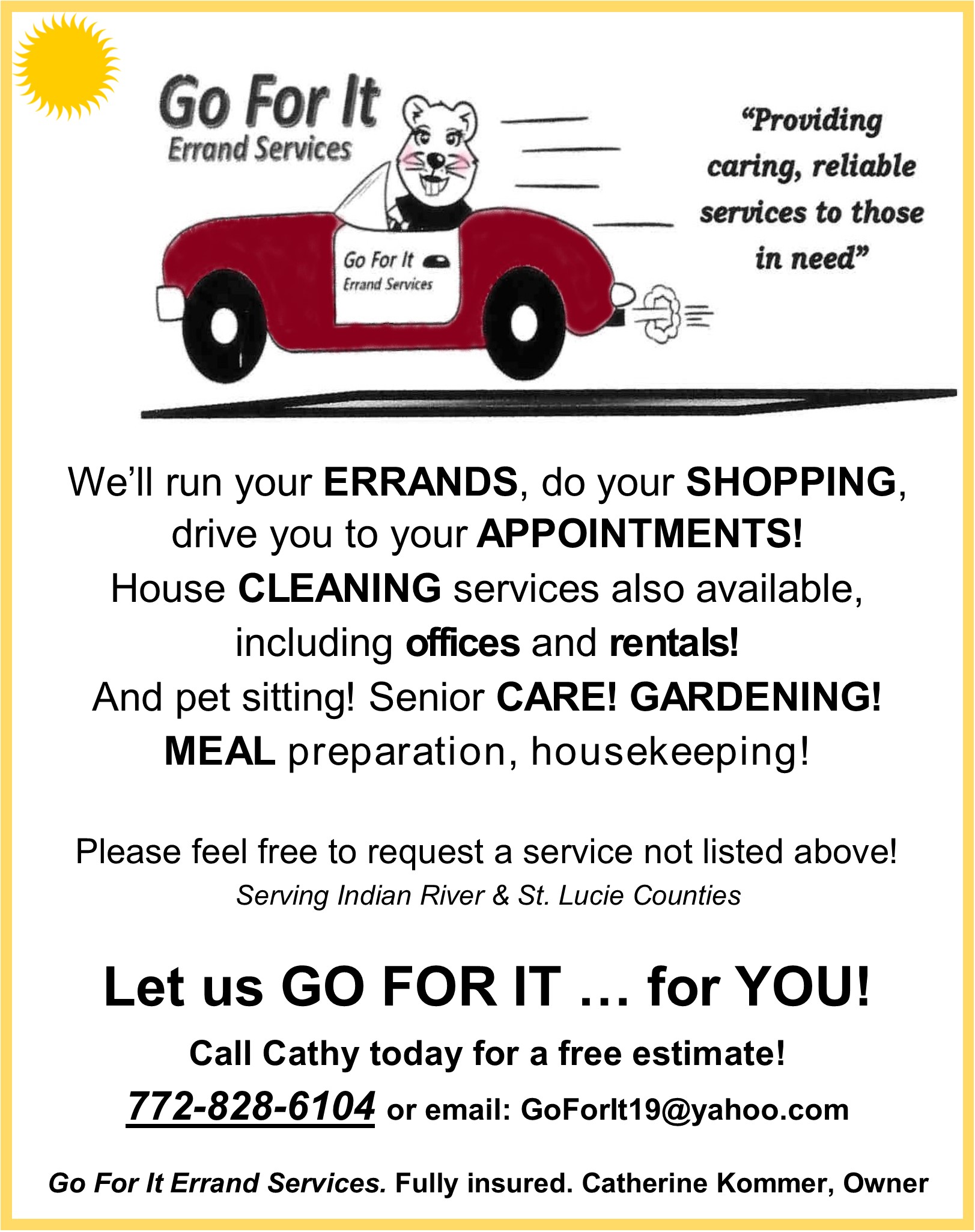 Go For It Errand Services Logo