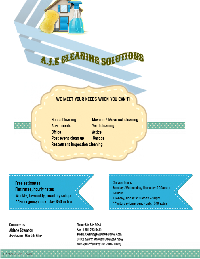 A.J.E Cleaning Solutions's Photo