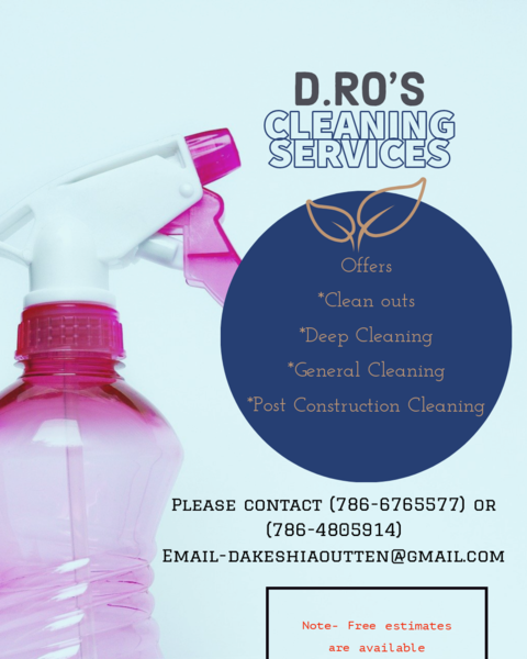 Dro's Cleaning Serives Logo