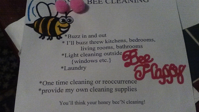 Honey Bee Cleaning Logo