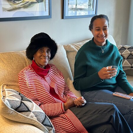 Breakfast And Tea With My Mother.